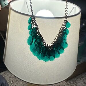 Vintage Green apron Statement Necklace